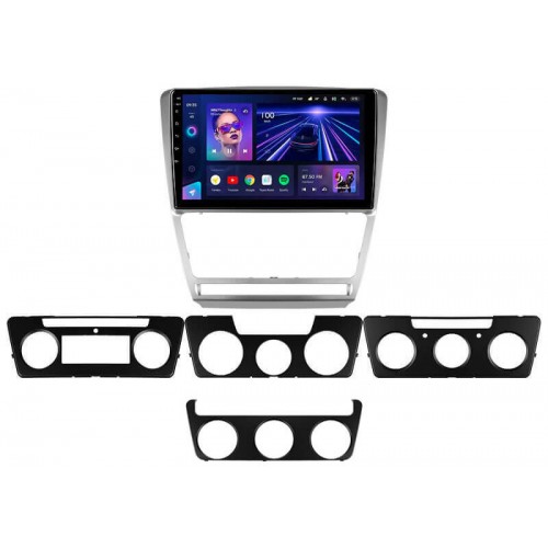 Штатна магнітола Teyes CC3L 4+32 Gb Skoda Octavia 2 A5 2008-2013 Silver 10"