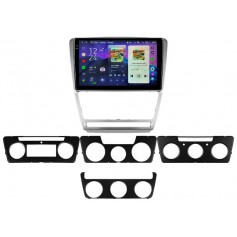 Штатная магнитола Teyes CC4 Pro 2k 8+128 Gb Skoda Octavia 2 A5 2008-2013 Silver 10"