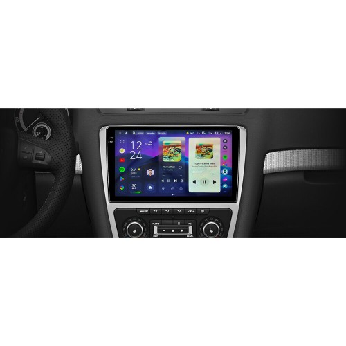 Штатная магнитола Teyes CC4 Pro 2k 12+256 Gb Skoda Octavia 2 A5 2008-2013 Silver 10"