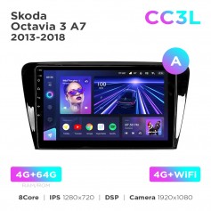 Штатная магнитола Teyes CC3L 4+64 Gb Skoda Octavia 3 A7 2013-2018 (A) 10"