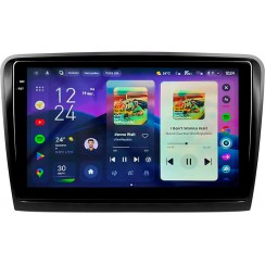 Штатная магнитола Teyes CC4 Pro 2k 8+128 Gb Skoda Superb 2 B6 2008-2015 10"