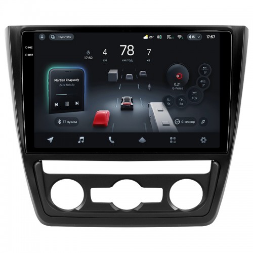 Штатная магнитола Teyes CC4 Pro 2k 8+128 Gb Skoda Yeti 5L 2009-2014 10"
