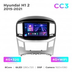 Штатна магнітола Teyes CC3 4+32 Gb Hyundai H1 2 TQ 2015-2021 (F2) 9"