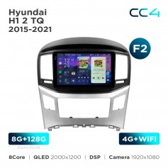 Штатная магнитола Teyes CC4 2k 8+128 Gb Hyundai H1 2 TQ 2015-2021 (F2) 9"