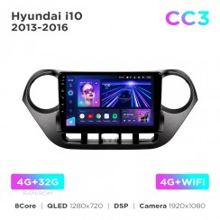 Штатна магнітола Teyes CC3 4+32 Gb Hyundai i10 2013-2016 9"