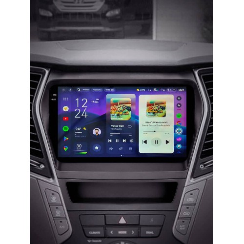 Штатна магнітола Teyes CC4 Pro 2k 12+256 Gb Hyundai Santa Fe 3 2013-2016 (B) 9"