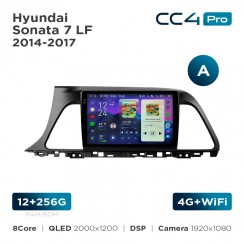 Штатна магнітола Teyes CC4 Pro 2k 12+256 Gb Hyundai Sonata 7 LF 2014-2017 (A) 9"