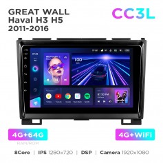 Штатная магнитола Teyes CC3L 4+64 Gb Great Wall Haval H3 H5 2011-2016 9"