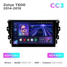 Штатна магнітола Teyes CC3 6+128 Gb Zotye T600 2014-2019 10