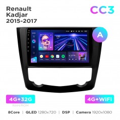 Штатна магнітола Teyes CC3 4+32 Gb Renault Kadjar 2015-2017 (A) 9"