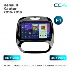 Штатна магнітола Teyes CC4 2k 8+128 Gb Renault Kaptur 2016-2019 (F1) 9"
