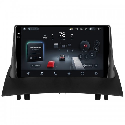Штатна магнітола Teyes CC4 Pro 2k 8+128 Gb Renault Megane 2 2002-2009 9"
