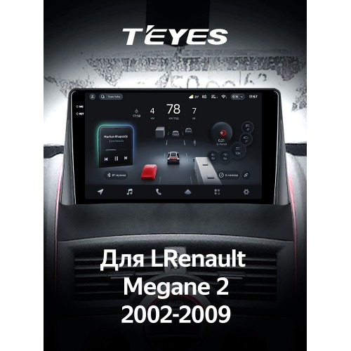 Штатна магнітола Teyes CC4 Pro 2k 8+128 Gb Renault Megane 2 2002-2009 9"