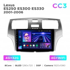 Штатна магнітола Teyes CC3 4+32 Gb Lexus ES250 ES300 ES330 2001-2006 9"