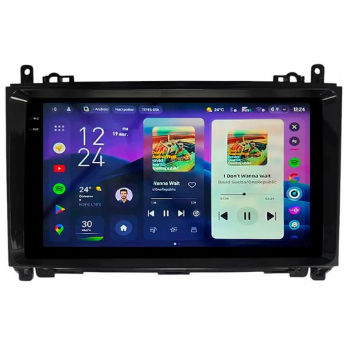 Штатная магнитола Teyes CC4 Pro 2k 12+256 Gb Mercedes-Benz B-Class T245 2005-2011 / Vito 3 W447 2014-2020 / Vito 2, Viano 2 W639 2003-2015 / Sprinter 2009-2015 9"