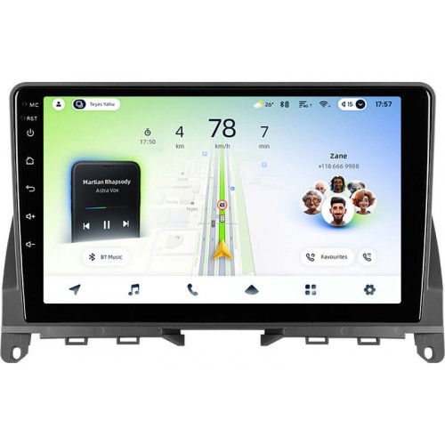 Штатна магнітола Teyes CC4L 6+64 Gb Mercedes-Benz C-Class 3 W204 S204 2006-2011 9"