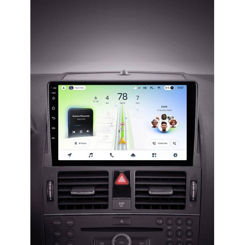 Штатна магнітола Teyes CC4L 6+64 Gb Mercedes-Benz C-Class 3 W204 S204 2006-2011 9"
