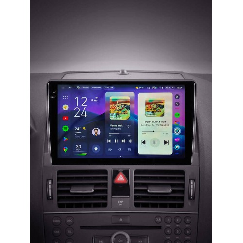 Штатна магнітола Teyes CC4 Pro 2k 8+128 Gb Mercedes-Benz C-Class 3 W204 S204 2006-2011 9"