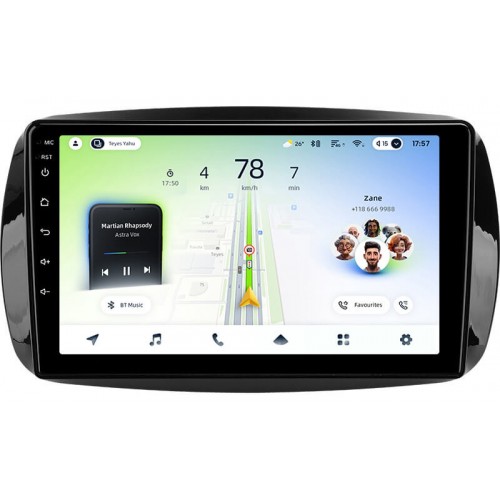 Штатна магнітола Teyes CC4L 4+64 Gb Mercedes-Benz Smart Fortwo 3 C453 A453 W453 2014-2020 9"