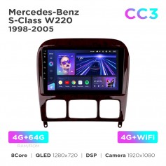 Штатна магнітола Teyes CC3 4+64 Gb Mercedes-Benz S-Class W220 1998-2005 9