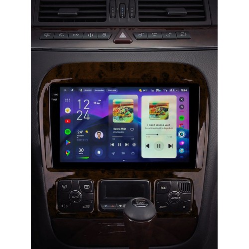Штатная магнитола Teyes CC4 Pro 2k 8+128 Gb Mercedes-Benz S-Class W220 1998-2005 9"