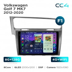 Штатна магнітола Teyes CC4 2k 8+128 Gb Volkswagen Golf 7 MK7 2012-2020 (F1) 10"
