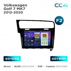 Штатна магнітола Teyes CC4 2k 6+64 Gb Volkswagen Golf 7 MK7 2012-2020 (F2) 10"