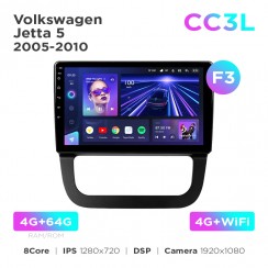 Штатна магнітола Teyes CC3L 4+64 Gb Volkswagen Jetta 5 2005-2010 (F3) 10"