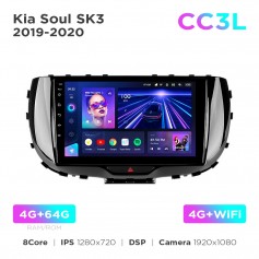 Штатная магнитола Teyes CC3L 4+64 Gb Kia Soul SK3 2019-2020 9"