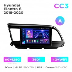 Штатна магнітола Teyes CC3 6+128 Gb 360° Hyundai Elantra 6 2018-2020 (A) 9