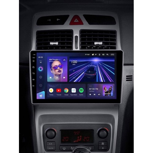 Штатная магнитола Teyes CC3 6+128 Gb 360° Peugeot 307 1 2001-2008 9"