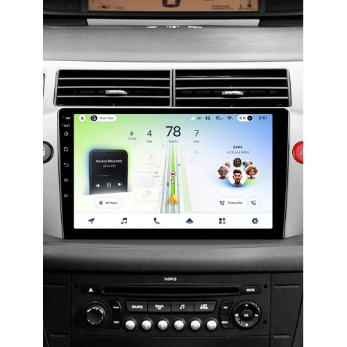 Штатна магнітола Teyes CC4L 6+64 Gb Citroen C4 LA LC C-Triomphe C-Quatre 2004-2014 9"