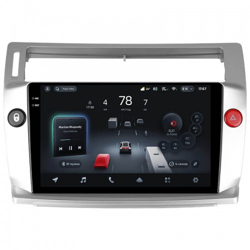 Штатная магнитола Teyes CC4 Pro 2k 12+256 Gb Citroen C4 LA LC C-Triomphe C-Quatre 2004-2014 9"