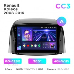 Штатна магнітола Teyes CC3 6+128 Gb 360° Renault Koleos 2008-2016 (A) 9