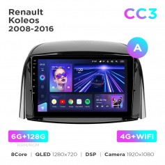 Штатна магнітола Teyes CC3 6+128 Gb Renault Koleos 2008-2016 (A) 9"