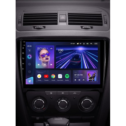 Штатна магнітола Teyes CC3 6+128 Gb 360° Skoda Octavia 2 A5 2008-2013 Black 10"