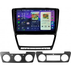 Штатная магнитола Teyes CC4 Pro 2k 8+128 Gb Skoda Octavia 2 A5 2008-2013 Black 10"