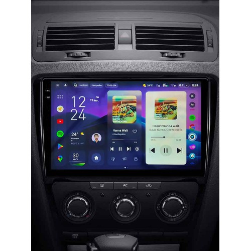 Штатная магнитола Teyes CC4 Pro 2k 12+256 Gb Skoda Octavia 2 A5 2008-2013 Black 10"
