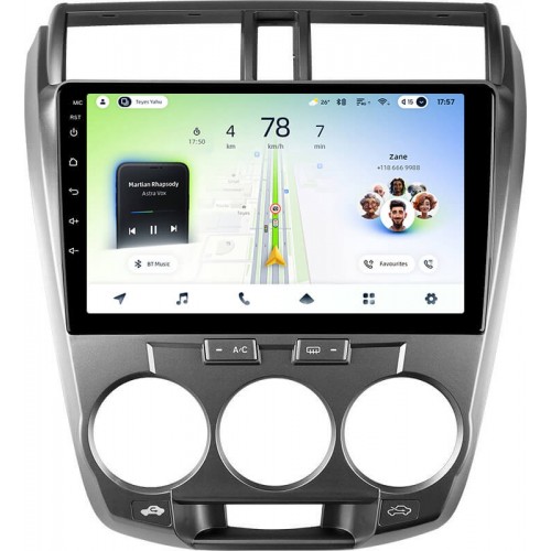 Штатная магнитола Teyes CC4L 6+64 Gb Honda City 2008-2013 10"