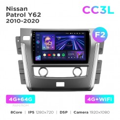 Штатная магнитола Teyes CC3L 4+64 Gb Nissan Patrol 6 Y62 2010-2020 (F2) 10"