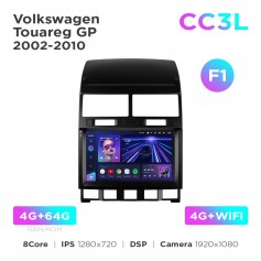Штатна магнітола Teyes CC3L 4+64 Gb Volkswagen Touareg GP 2002-2010 (F1) 9"