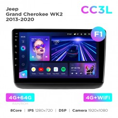 Штатна магнітола Teyes CC3L 4+64 Gb Jeep Grand Cherokee WK2 2013-2020 (F1) 9"