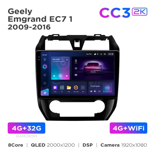 Штатная магнитола Teyes CC3 2k 4+32 Gb Geely Emgrand EC7 1 2009-2016 10