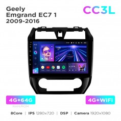 Штатная магнитола Teyes CC3L 4+64 Gb Geely Emgrand EC7 1 2009-2016 10"