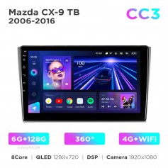 Штатна магнітола Teyes CC3 6+128 Gb 360° Mazda CX-9 TB 2006-2016 10