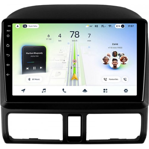 Штатная магнитола Teyes CC4L 6+64 Gb Honda CR-V 2 2001-2006 9"