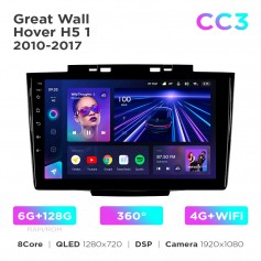 Штатна магнітола Teyes CC3 6+128 Gb 360° Great Wall Hover H5 1 2010-2017 9