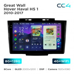 Штатна магнітола Teyes CC4 2k 8+128 Gb Great Wall Hover Haval H5 1 2010-2017 9"