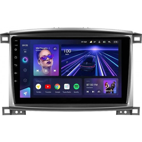 Штатна магнітола Teyes CC3 6+128 Gb Toyota Land Cruiser LC 100-B 2002-2007 (C) 10"