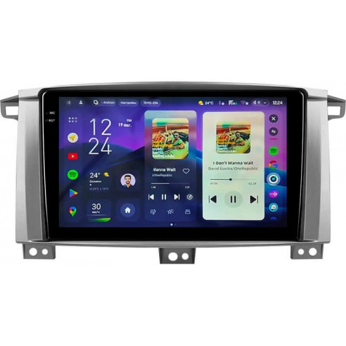 Штатна магнітола Teyes CC4 Pro 2k 12+256 Gb Toyota Land Cruiser LC 100-A 2002-2007 (A) 9"